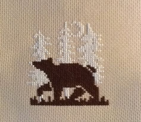 Black Bear Cross Stitch Pattern, Bear Embroidery Simple, Polar Bear Cross Stitch Pattern, Bear Knitting Chart, Bear Alpha Pattern, Bear Cross Stitch Pattern, Bear Cross Stitch, Geeky Cross Stitch Patterns, Knitting Bear