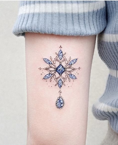 Small Snowflake Tattoo, Snowflake Tattoos, Snowflake Tattoo, Winter Tattoo, Snow Tattoo, Snow Flake Tattoo, Jewel Tattoo, Christmas Tattoo, Fantasy Tattoos