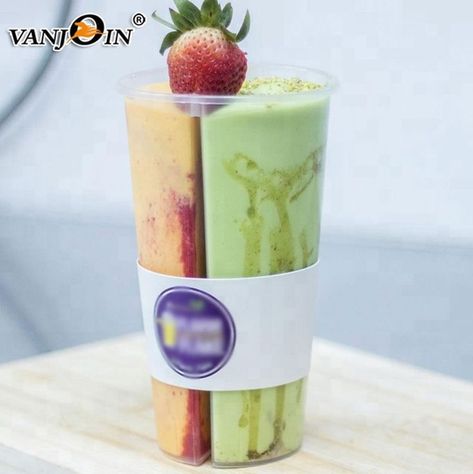 Disposable Plastic Bubble Tea Cup Different Drinks Smoothie Coffee, Different Drinks, Bubble Tea Cup, Tea Smoothie, Cafe Shop Design, Disposable Cups, Cafe Shop, Nutribullet Blender, Bubble Tea