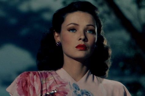 via GIPHY Hedi Lamarr, Leave Her To Heaven, Velvet Sky, Gene Tierney, Julie Christie, Old Hollywood Actresses, Jennifer Jones, Gina Lollobrigida, Classic Actresses