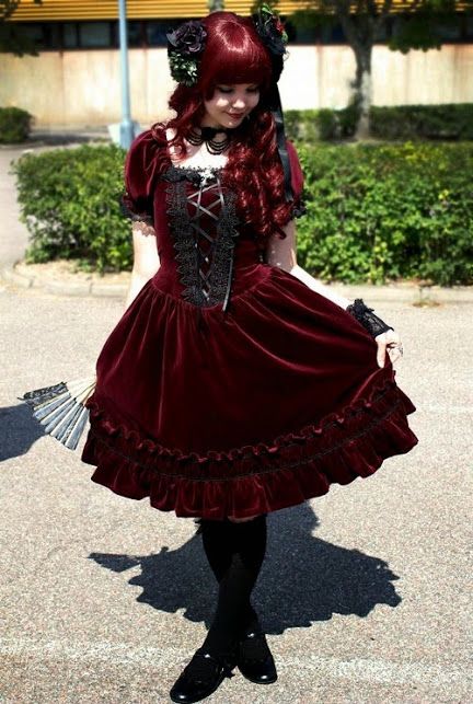 Foto - Google Foto's Ouji Fashion, Japanese Lolita Fashion, Lolita Outfits, Japanese Street Fashion, The Outfit, Steampunk Fashion, Fantasy Fashion, Harajuku Fashion, Dark Fashion