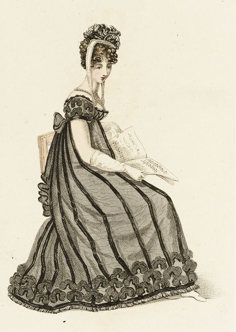 1820 Fashion, 1820s Fashion, John Bell, Regency Gown, Regency Era Fashion, 1800s Fashion, Regency Dress, Regency Fashion, 19th Century Fashion