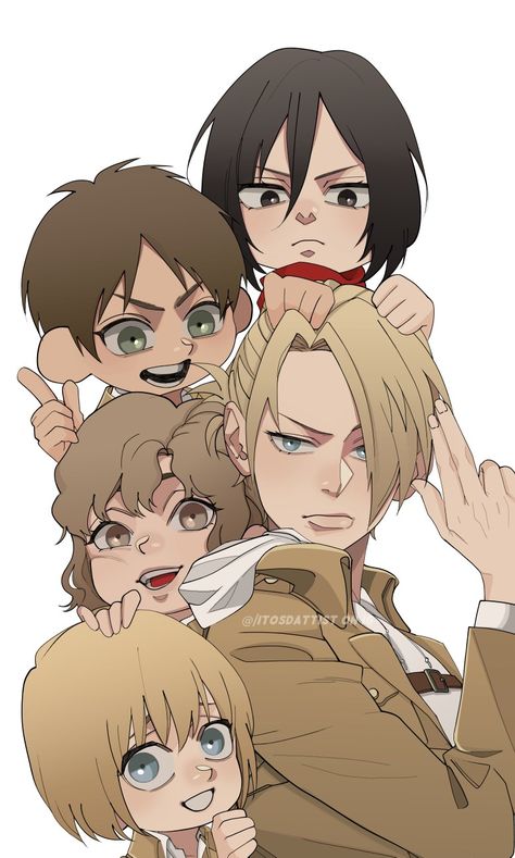 Annie Mikasa Eren Armin Hitch Annie X Hitch, Annie Mikasa, Eren And Annie, Annie Leonhart, Titan Anime, Attack On Titan Anime, Slayer Anime, Attack On Titan, On Twitter