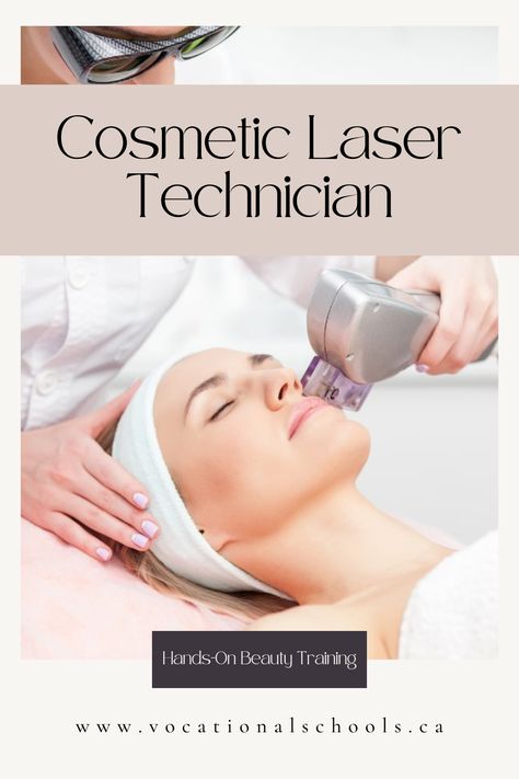 Laser technician schools in Canada. Hands-on beauty training. Laser Technician Aesthetic, Technician Aesthetic, Laser Technician, Esthetician Inspiration, Common Questions, Career Change, Job Description, Cosmetology, Esthetician