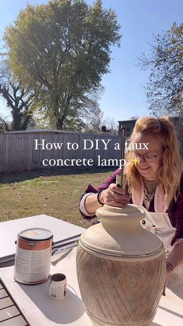 Concrete Lamps, Diy Bff, Concrete Lamp, Fool Proof, Diy Lamp, The Details, Pottery Barn, Diy Decor, Instagram