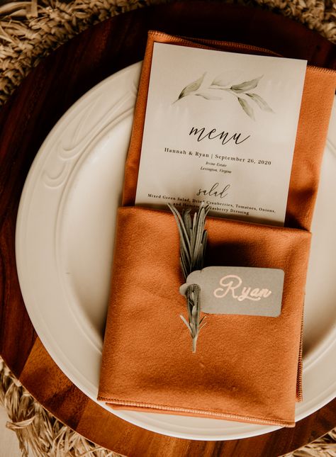 Rustic Burnt Orange Wedding Decor, Terracotta Wedding Napkins, Burnt Orange Napkins, Burnt Orange Party Theme, Rust Wedding Napkins, Burnt Orange Napkins Wedding, Boho Wedding Burnt Orange, Burnt Orange Weddings Round Table, Burnt Orange Terracotta Wedding