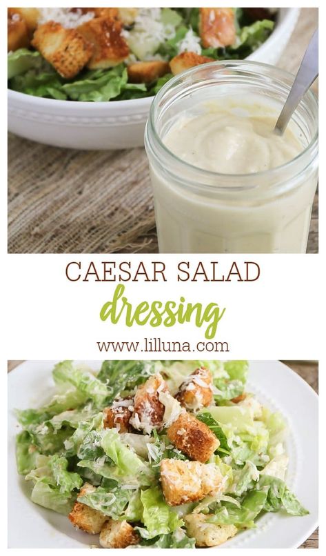 Ceased Salad Dressing, Ceased Salad, Easy Caesar Salad Dressing, Savory Potato Salad, Caesar Salad Dressing Recipe, Homemade Caesar Salad Dressing, Ranch Dressing Recipe Homemade, Homemade Dressings, Great Salad Recipes