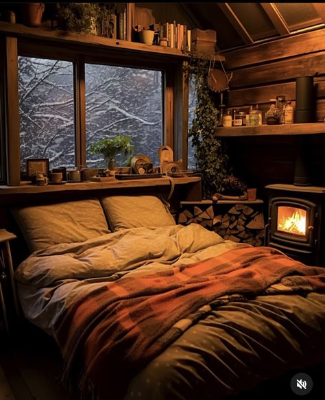 Bobwhite Quail, Vibe Rooms, Cozy Bedroom Design, Cozy Log Cabin, Wallpaper Winter, Cabin Bedroom, Cabin Interiors, Cabin Living, The Gentleman