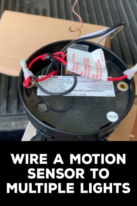 How to Wire a Motion Sensor to Multiple Lights Motion Sensor Lights Outdoor Wiring, Automatic Light Sensor, Outdoor Motion Sensor Lights, Motion Sensor Light Switch, Motion Sensor Lights Outdoor, Sensor Lights, Motion Sensor Light, Motion Sensors, Sensor Light