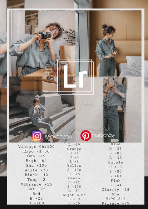 PLEASE READ THIS❗ •DNG LINK is in my website just check it out (musochow) !! made by @musochow 👑//// Filter Guide🎈/Filter Tips🍒/Filter/Foodie 🍭//////// instagram link @mynn.san( For more updates, please follow my board, thanks in advance ) 💋✨#LIGHTROOM #lightroomfilter #lightroompreset #lightroomfree #lightroomtutorials #lightroomedits #mynnsan Filter Foodie, Filter Guide, Vsco Lightroom Presets, Lightroom Effects, Tipografi 3d, Photography Editing Apps, Lightroom Editing Tutorials, Lightroom Presets Tutorial, Adobe Lightroom Photo Editing