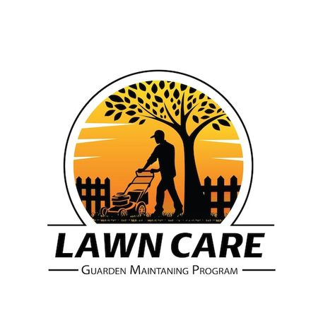 Lawn Care Logo, Logo Garden, Garden Maintenance, Care Logo, Landscaping Design, Lawn Care, Lawn Mower, Design Vintage, Landscape Design