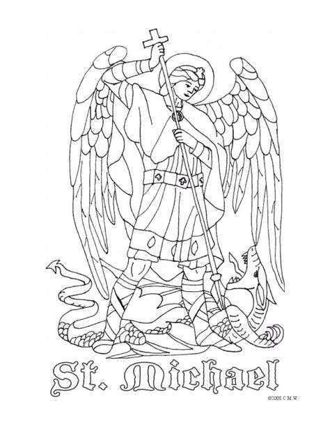 St. Michael coloring page © 2008 C.M.W. All coloring pages are my own artwork and are free for any fair, not-for-profit use by individuals, families, home schooling groups, or other educational cooperatives. Copies may not be sold or reproduced for profit. Thank you! You can find more coloring pages at www.waltzingm.com. Angel Drawing Easy, St Lucy, Christian Drawings, Catholic Crafts, Star Boy, Jesus Christ Artwork, Angel Drawing, Home Schooling, Archangel Michael