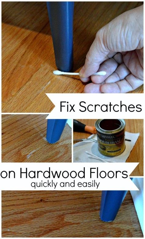 Quick and easy fix for small scratches on hardwood floors. chatfieldcourt.com The Whoot, Flooring Ideas, Wood Laminate, Home Repairs, Décor Diy, Wood Flooring, Diy Cleaning Products, Laminate Flooring, Home Maintenance