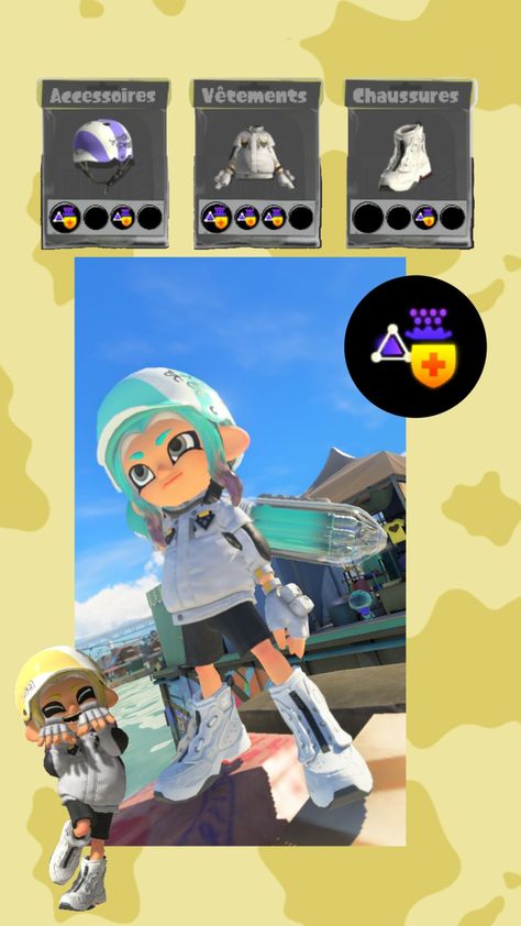 Splatoon 3 Fashion, Splatoon Names Ideas, Splatoon Outfit Ideas In Game, Splatoon 3 Outfits Ideas, Splatoon Base, Splatoon 3 Outfits, Splatoon Outfit Ideas, Splatoon Outfits, Splatoon Video