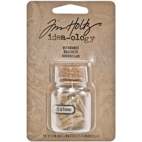 Idea-Ology Resin Wishes Glass Corked Jar 2"-Wishbones 1"X.625", 15pcs| Michaels Potion Bottle, Scrapbook Embellishments, Arts And Crafts Supplies, Scrapbook Paper Crafts, Tim Holtz, Fridge Magnets, Craft Stores, Triangles, Glass Jars