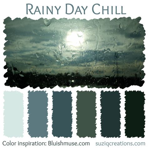 Color Palette Rain, Rainy Color Palette, Rain Color Palette, Interior Paint Colors Schemes, Colors Of Fire, Color Symbolism, Hex Color Palette, Paint Color Schemes, Paint Color Palettes