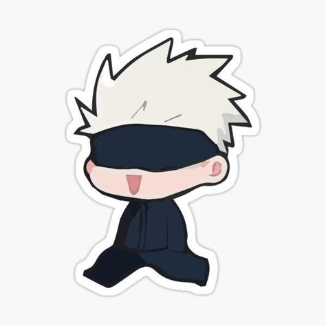 Gojo Satoru Sticker, Cute Gojo Satoru, Jujutsu Kaisen Gojo Satoru, Gojo Satoru, Jujutsu Kaisen, Jujutsu, Hair, Anime, Clothes