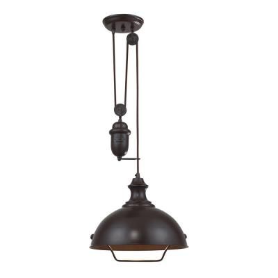 Create & Customize Your Lighting & Ceiling Fans Farmhouse Collection in Bronze – The Home Depot Craft Room Lighting, Lighting Farmhouse, Bronze Pendant Light, Farmhouse Pendant Lighting, Dome Pendant Lighting, Down Light, Elk Lighting, Bronze Pendant, Antique Lighting