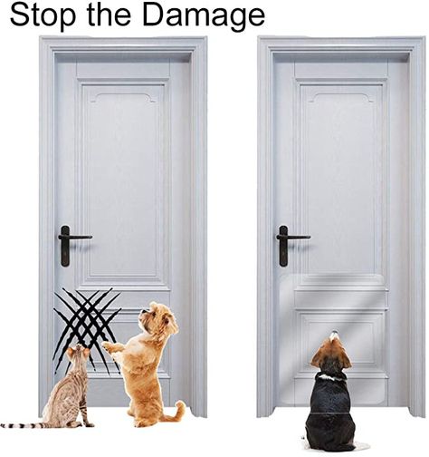 Wall Protector Ideas From Dogs, Wall Protector Ideas, Dog Scratching Door, Door Protector From Dog, Dog Backyard, Door Protector, Door Guard, Dream Catcher Decor, Pet Door