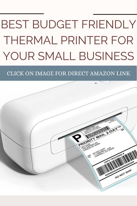 BEST CHEAP THERMAL LABEL PRINTER FOR ALL OF YOUR SMALL BUSINESS PACKAGING NEEDS. Shipping Label Printer, Amazon Canada, Thermal Label Printer, Printer Driver, Business Packaging, Small Business Packaging, Thermal Labels, Shipping Label, Thermal Printer