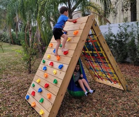 Get out that after-school energy with a good climb sesh. Purchase your easy-to-assemble Climbing Wall Kit or Fully Assembled Climbing Wall at www.caribeanerkids.com #caribeanerkids #caribeanerkidsclimb #kidsclimbingwall #kidsclimbing #kidsclimb #diyplayground #letthembelittle #diyplayideas #playoutside #grossmotorskills #backyardadventures #shopsmall #getoutside #sensoryplay #sensoryactivity #occupationaltherapy #grossmotorskills Diy Rockwall Outdoor, Outdoor Climbing Wall, Toddler Outdoor Play Area, Mini Playground, Toddler Outdoor Play, Kids Rock Climbing, Eyfs Outdoor Area, Climbing Wall Kids, Outdoor Yard Ideas