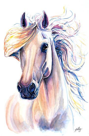 Un cheval andalou en mouvement • Découvrez des millions d'œuvres originales, imaginées par des artistes indépendants. Colorful Horse Painting, Horse In Motion, Watercolor Horse Painting, Horse Canvas Painting, Horse Art Drawing, American Traditional Tattoo Ideas, Traditional Tattoo Ideas, Horse Artwork, Andalusian Horse