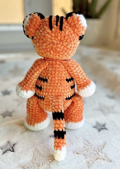 Crochet Tiger Amigurumi Free PDF Pattern - Amigurumi Crocheted Tiger Free Pattern, Cute Tiger Crochet Pattern, Crochet Tiger Lovey Free Pattern, Free Tiger Crochet Pattern, Crochet Tiger Pattern Free, Tiger Crochet Pattern Free, Tiger Amigurumi Free Pattern, Crochet Tiger Pattern, Chunky Yarn Crochet Pattern