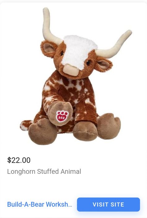 Highlander Cow Stuffed Animal, Build A Bear Highland Cow, Build A Bear Longhorn, Quince Gifts, Gift Wishlist, Long Horn, Chill Room, Dream List, Highland Cows