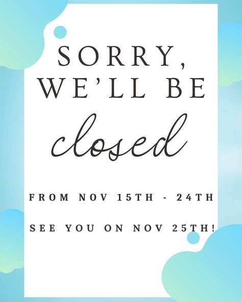 📢 Temporary Office Closure Notice 📢 Dear Valued Customers, We would like to inform you that Pearl Artistry will be temporarily closed from November 15 to 24, 2024. Our office will reopen on November 25, 2024, to serve you with the same love and dedication. Thank you for your understanding and support! 💕 — Pearl Artistry Team Same Love, Temporarily Closed, Thank You, Quick Saves