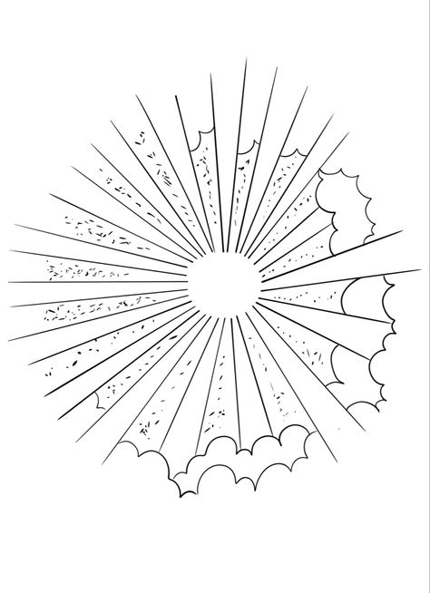 Clouds And Rays Tattoo Design, Sun Shining Through Clouds Tattoo, Cross With Rays Tattoo, Sunrays Tattoo Design, Cross With Sun Rays Tattoo, Sun Light Tattoo, Sunray Tattoo, Sun Tattoo Outline, Sun Shine Tattoo