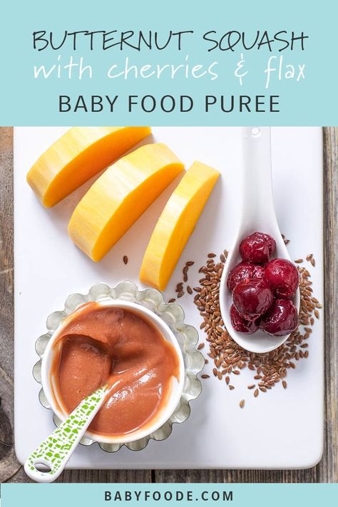 Butternut Squash Baby Food, Baby Food Puree, Baby Food By Age, Recipe For Fall, Diy Baby Food, Easy Baby Food Recipes, Healthy Baby Food, Baby Foods, Baby Puree Recipes