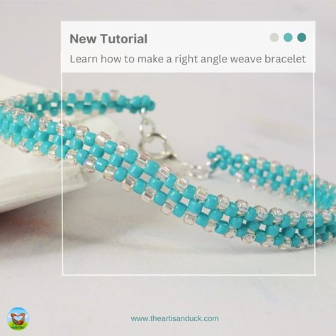 Dive into the beautiful world of bead weaving with our easy beginner tutorial on the right angle weave bracelet. Master the elegant right angle weave technique and astound everyone with your handcrafted jewelry. Explore the versatility of seed beads, as we guide you step-by-step in this mesmerizing art form. No prior experience needed, only enthusiasm to create something extraordinary! Right Angle Weave Bracelet, Easy Seed Bead Bracelet, Seed Bead Bracelet Tutorial, Bead Bracelet Tutorial, Seed Bead Bracelets Tutorials, Weave Bracelet, Bead Weaving Tutorials, Jewelry Magazine, Right Angle Weave