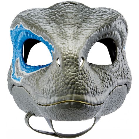 Blue Jurassic World, Diy Halloween Gifts, Dino Mask, Dinosaur Mask, Minion Movie, Party Masks, Jurassic World Dinosaurs, Dinosaur Costume, Blue Mask