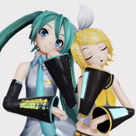 Gimme X Gimme Miku Rin, Hatsune Miku And Rin, Rin And Miku, Miku X Rin, Rin Miku, Miku And Rin, Rin Vocaloid, Rin And Len, Kagamine Rin And Len