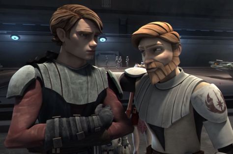 Clone Wars Screencaps, Anakin Obi Wan, Anakin Vader, Uncertain Future, Star Wars Stickers, I See Stars, Star Wars 1977, The Clone Wars, The Phantom Menace