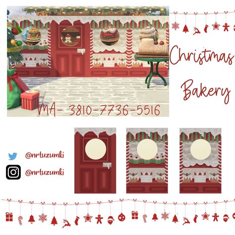 Acnh Holiday Codes, Christmas Acnh, Acnh Standee, Winter Acnh, Acnh Christmas Code, Christmas Door Design, Acnh Winter, Acnh Christmas, Acnh Custom Designs