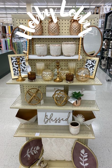 One of the many end caps at Hobby Lobby this March 2021. Hobby Lobby Aesthetic, Lobby Aesthetic, Hobby Lobby Beads, Hobby Lobby Shelf Fall Decor, Hobby Lobby Christmas Decor 2022, Hobby Lobby Coupon, Hobby Lobby Shelf, Hobby Lobby Decor, Master Decor