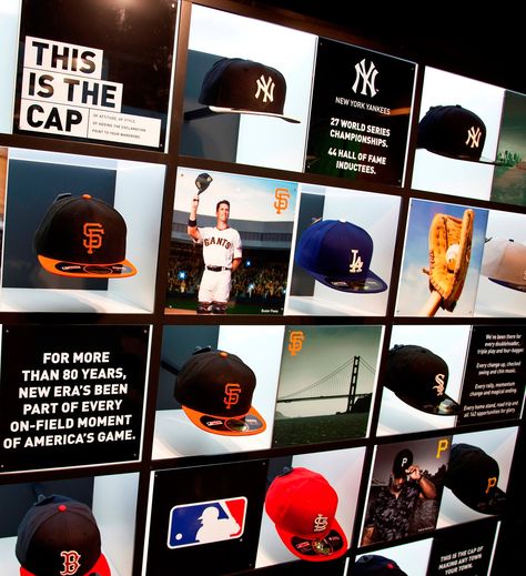 New Era Unveils New Retail Concept in Westfield Stratford by Checkland Kindleysides New Era Store, Westfield Stratford, Stratford London, New York Cap, Sports Man Cave, Cap Store, Clothing Store Design, Cap Display, Retail Displays