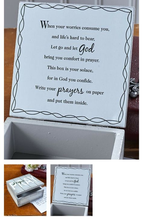 Prayer box Prayer Box Ideas, Preschool Ministry, Secret Sister, Secret Sisters, Prayer Box, Christian Apparel, Box Ideas, Christian Clothing, Christian Gifts