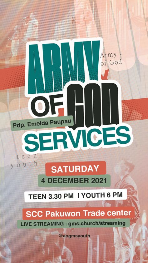 Youth Service Ideas Church, Youth Service Flyer, Youth Church Graphic Design, Church Poster Ideas, Event Poster Design Inspiration, Webinar Design, Service Poster, Christian Graphic Design, Army Post