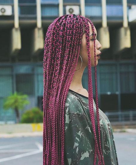 Get Over, Colored Box Braids, Afro Braids, Long Box Braids, Cool Braid Hairstyles, Box Braids Styling, African Braids Hairstyles, Braided Hairstyles For Black Women, African Braids