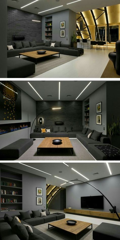 Reka Bentuk Bilik Tidur, Modern Appartement, Best Living Room Design, Hiasan Bilik Tidur, Natural Living Room, Home Theater Rooms, Design Salon, Home Theater Design, Trendy Living Rooms