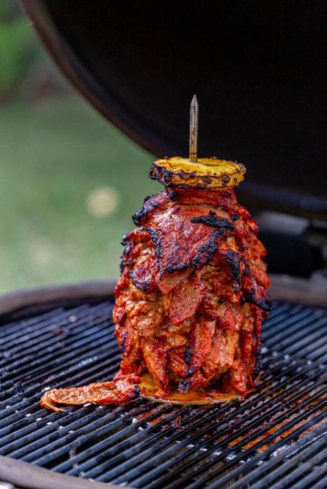 Smoked Mexican Food, Smoked Al Pastor Recipe, Smoked Al Pastor, Smoked Chicken Al Pastor, Al Pastor Recipe, Smoked Pork Al Pastor, Smoked Pork Roast Pellet Grill, Smoked Ribs In Pellet Smoker Pit Boss, Smoked Pork Recipes