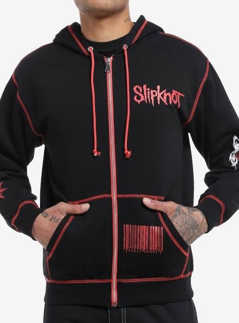 Slipknot Faces Contrast Stitch Hoodie | Hot Topic Hot Topic Hoodies, Slipknot Jacket, Slipknot Hoodie, Hot Topic Store, Rave Hoodie, Stitch Hoodie, Broken Mirror, Band Hoodies, Slipknot