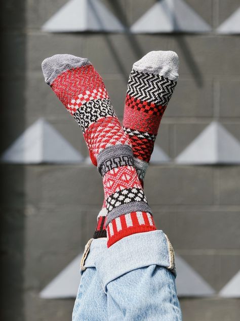 Blast off with our new Mercury socks! 🚀 Bold, dynamic, and out of this world, these socks combine fiery reds with sleek blacks and grays for a look that's truly cosmic. Ready to add some galactic style to your collection? 🌌🧦 #MercurySocks #NewArrival Badge Icon, Slouch Socks, Matching Socks, Volcanic Rock, Fingerless Mittens, Plus And Minus, Life Is Too Short, Colorful Socks, Sock Shop