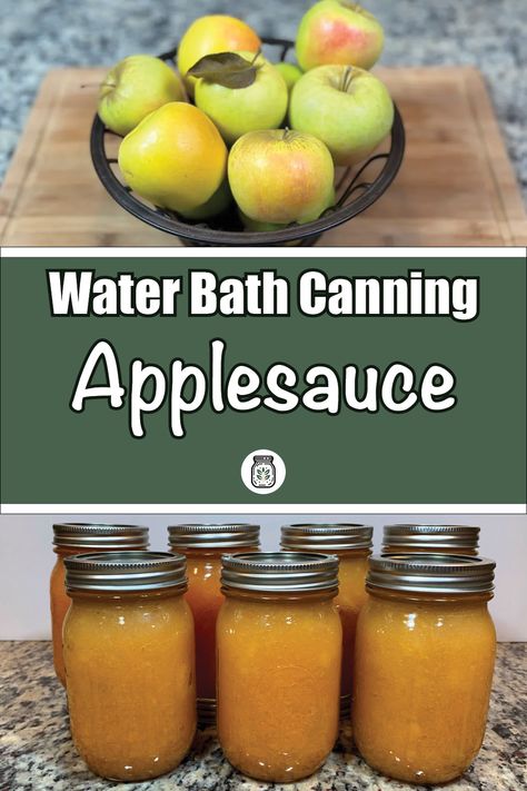 Master the art of water bath canning with our simple guide to canning applesauce! Preserve the fresh, sweet taste of apples with this easy and effective method. Our step-by-step instructions will help you create delicious applesauce that lasts all year. Perfect for those new to canning or looking to refine their skills. Click to learn how to get started! #WaterBathCanning #HomemadeApplesauce #CanningGuide #DIYFoodPreservation #HomeCanning Water Bath Canning Apple Butter, Canning Apple Sauce Water Bath, Water Bath Applesauce, Large Batch Applesauce, Canning Applesauce Water Bath, Water Bath Canning Applesauce, Applesauce For Canning, Water Bath Canning For Beginners, Apple Recipes For Canning