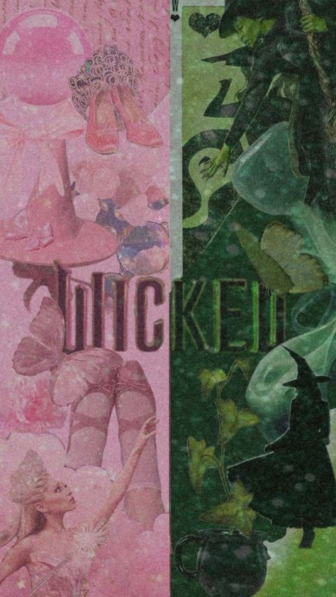 Wicked Christmas Wallpaper, Wicked Movie Wallpaper, Wicked Witch Aesthetic, Elphaba Musical, Wicked Aesthetic Wallpaper, Wicked Wallpaper Iphone, Wicked Collage, Wicked Lockscreen, Wicked Musical Aesthetic