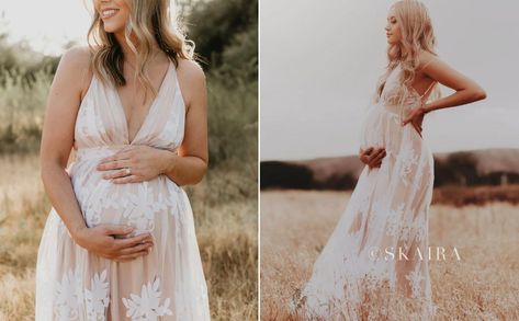 White Maternity Dress Maternity Gown Lace Maternity Dress | Etsy White Baby Shower Dresses, White Maternity Maxi Dress, Lace Maternity Wedding Dresses, Vestidos Para Baby Shower, Gender Reveal Dress, Maternity Photography Beach, Tulle Maternity Dress, Maternity Dresses Photography, Gown Photography