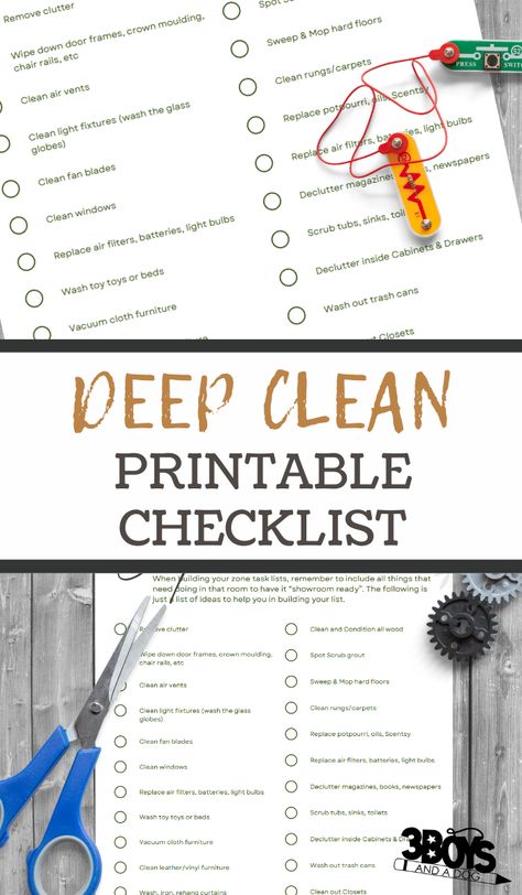 Checklist For Cleaning House, House Deep Cleaning List, Cleaning House List, Deep Clean House, Master Cleaning List, Cleaning House Checklist, Deep House Cleaning, Deep Cleaning Lists, Deep Cleaning House Checklist