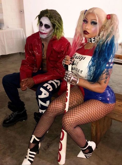 Halloween Costumes Women Scary, New Nicki Minaj, Nicki Minaj Outfits, Halloween Costumes 2023, Harley Quinn Halloween Costume, Costumes 2023, Jason Todd Batman, Harley Quinn Halloween, Cute Couple Halloween